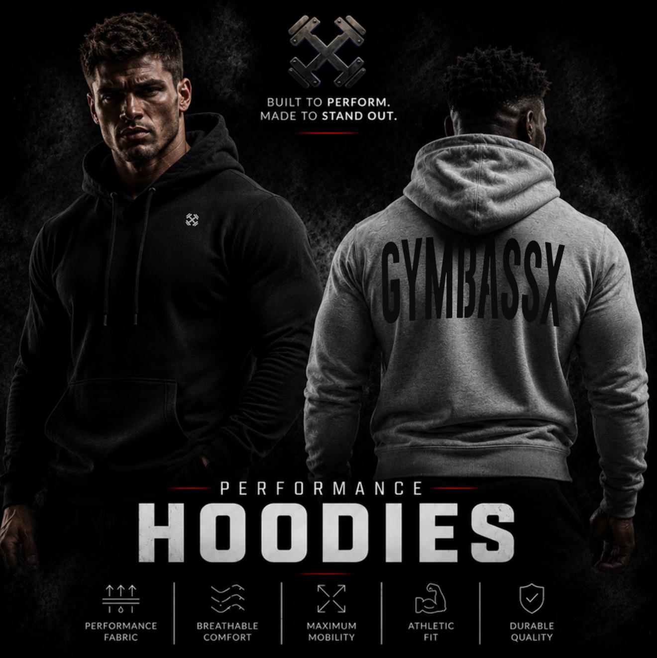 GymBassX Performance Hoodies