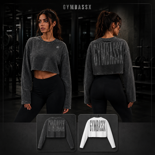 GYMBASSX Eclipse Cropped Long Sleeve