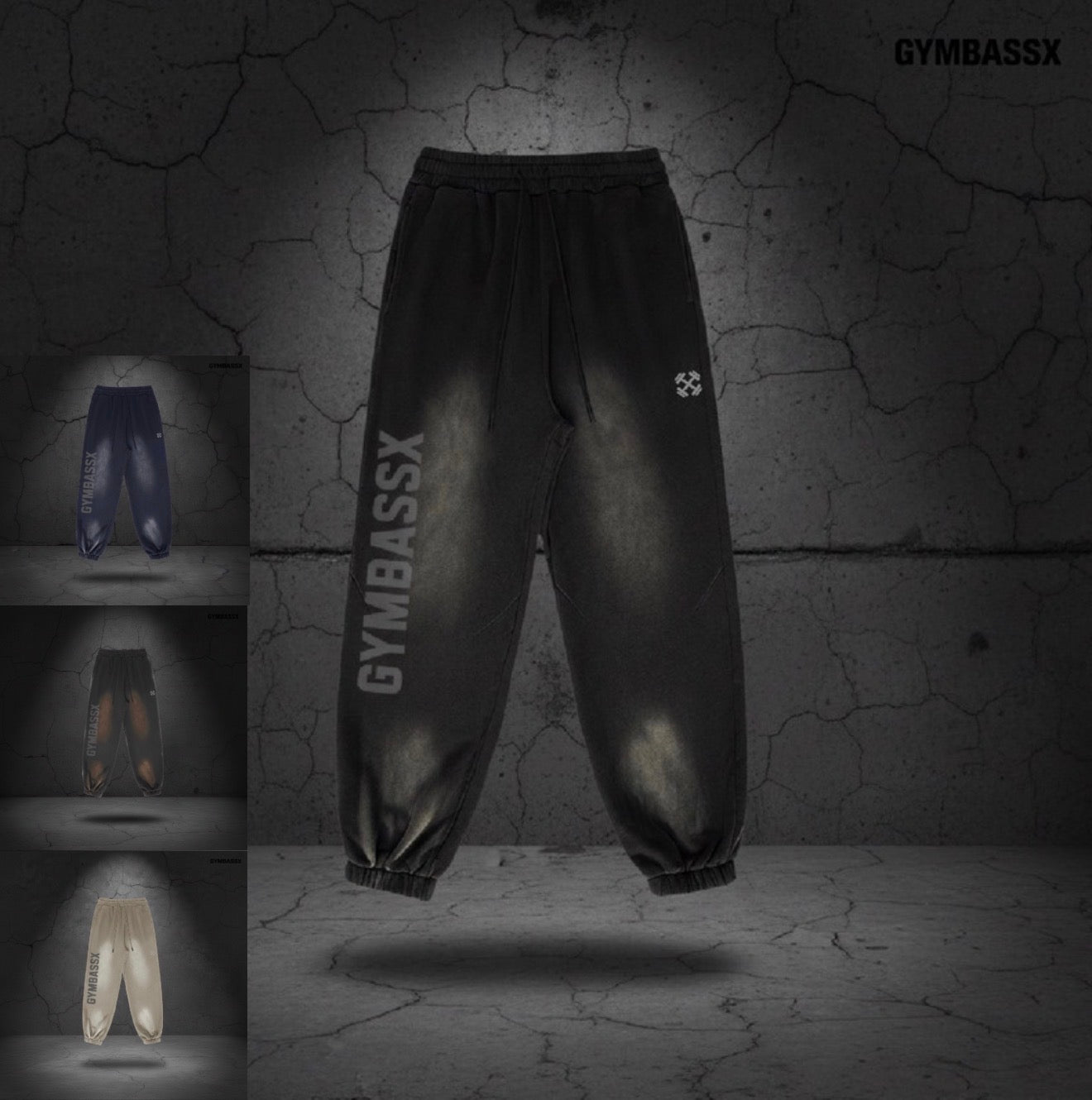 GYMBASSX Shadow Drift Women’s Oversized Sweatpants