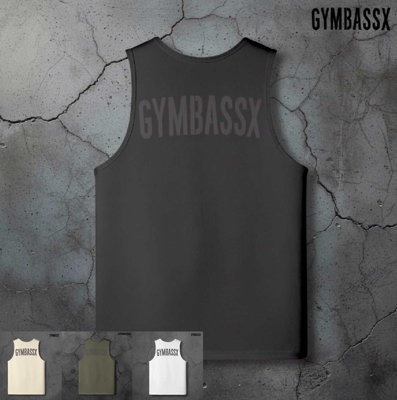 GYMBASSX OVERSIZED Phantom Tank — Shadow Sage