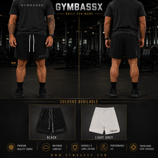 GYMBASSX Clipped Edge Cotton Sweatshorts