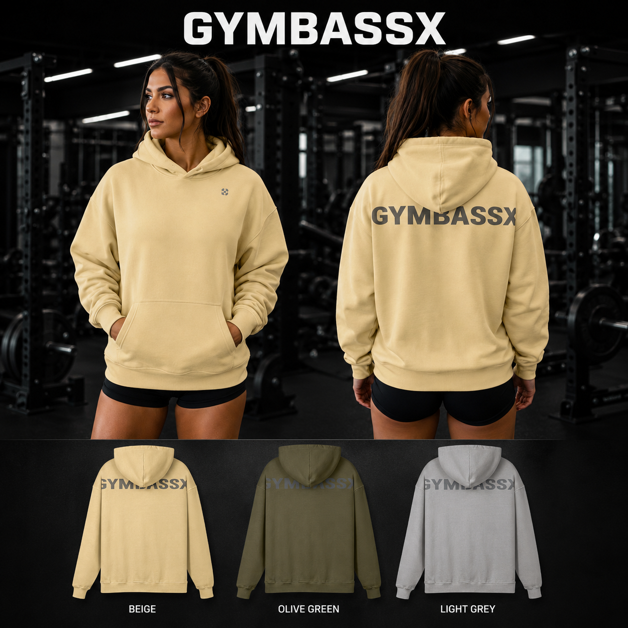 GYMBASSX Eclipse Oversized Hoodie