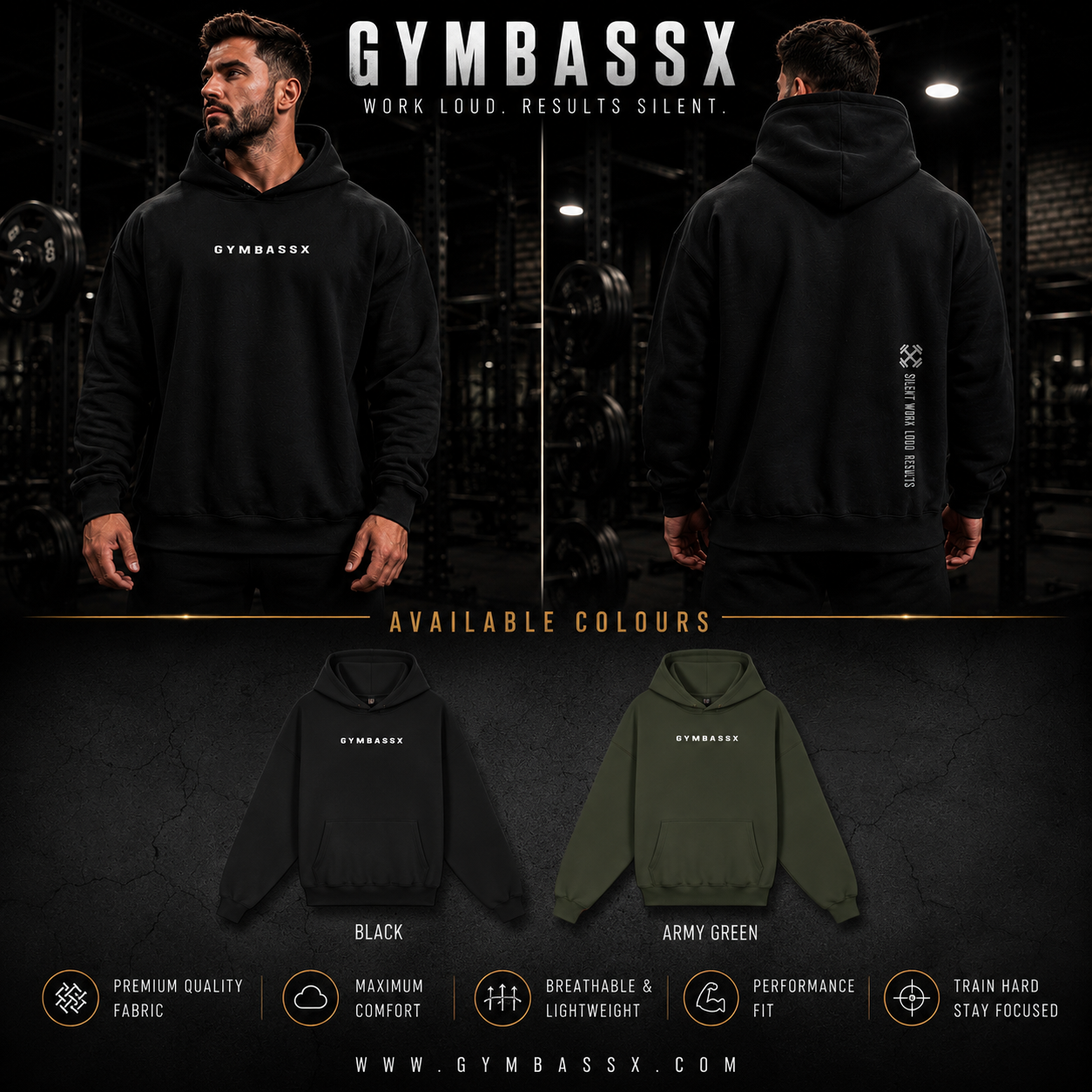 GYMBASSX Minimal Hoodie