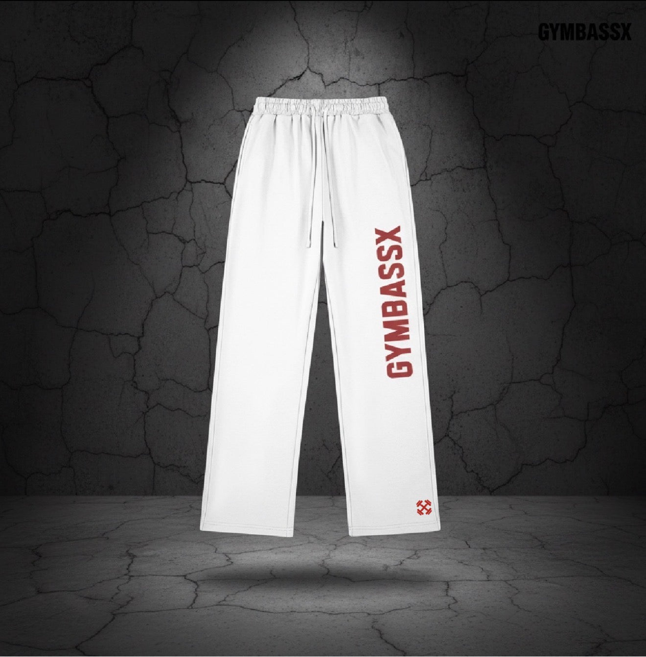 GYMBASSX Forged By Pressure Relaxed Sweatpants – Ivory