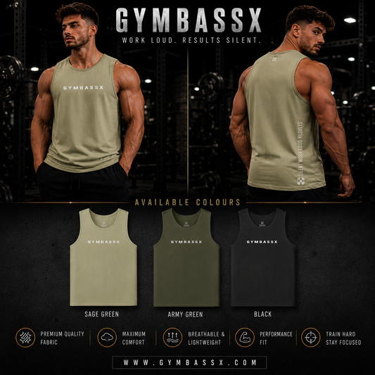 GYMBASSX Longline Loose Oversized Premium Heavyweight Tank
