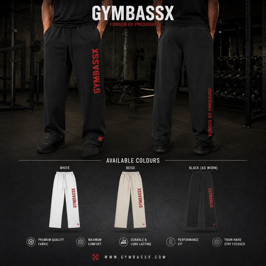 GYMBASSX Forged By Pressure Relaxed Sweatpants – Ivory