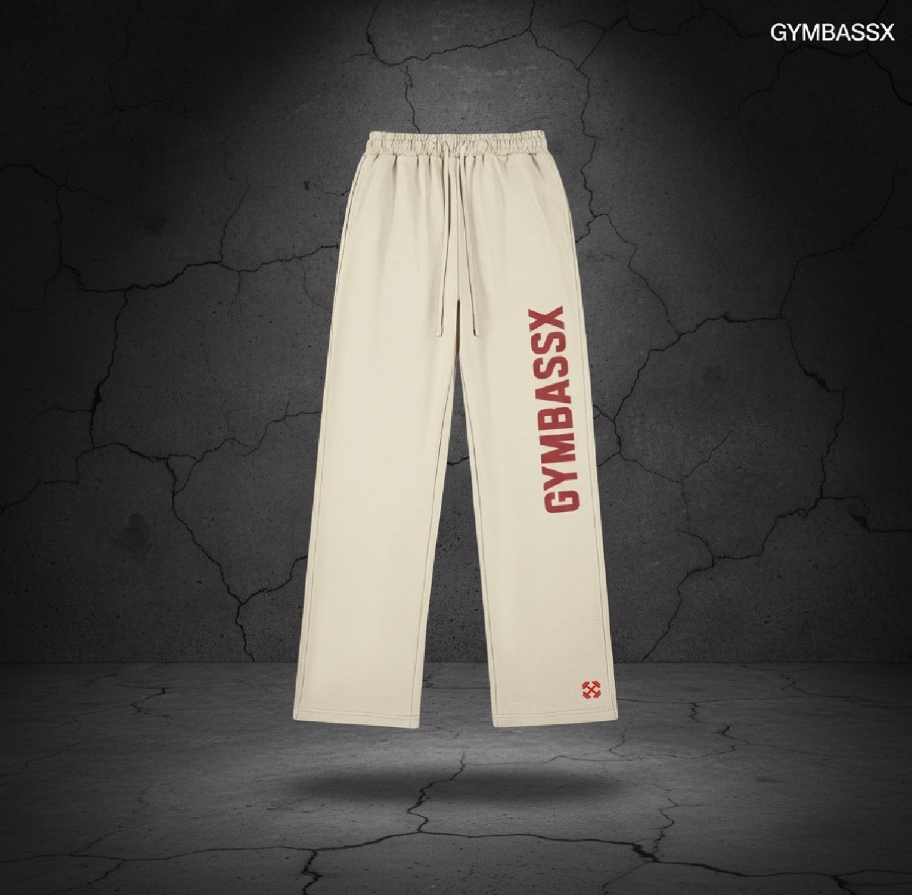 GYMBASSX Forged By Pressure Relaxed Sweatpants – Ivory
