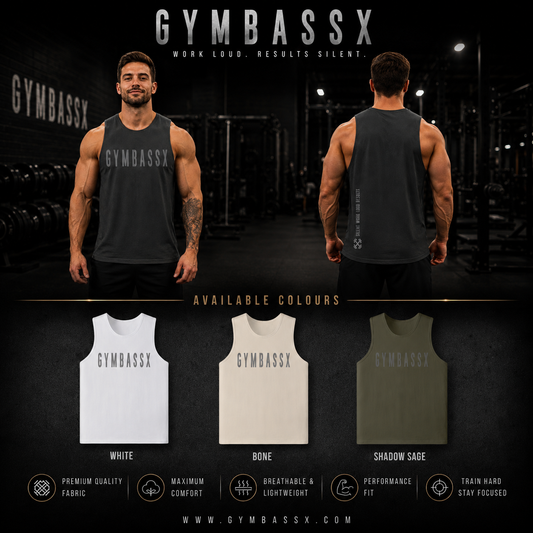GYMBASSX Longline Loose Oversized Front Tank