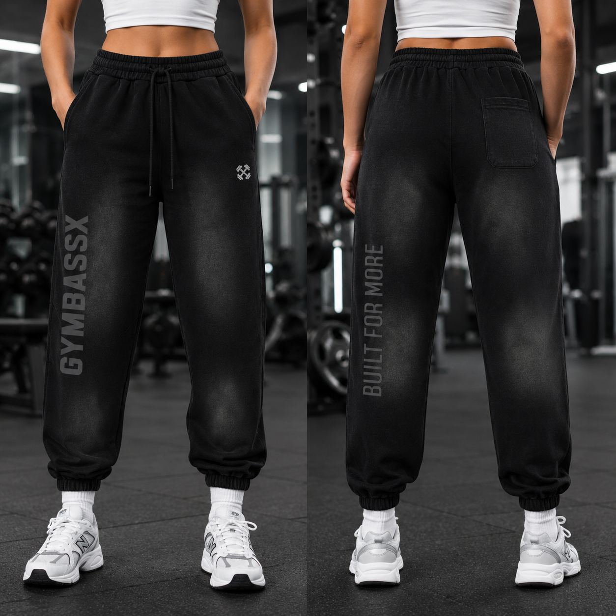 GYMBASSX Shadow Drift Women’s Oversized Sweatpants