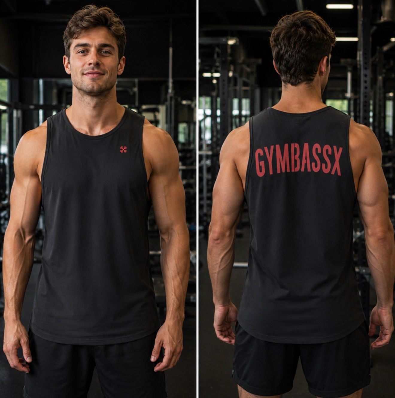 GYMBASSX Phantom Tank — Crimson Sage