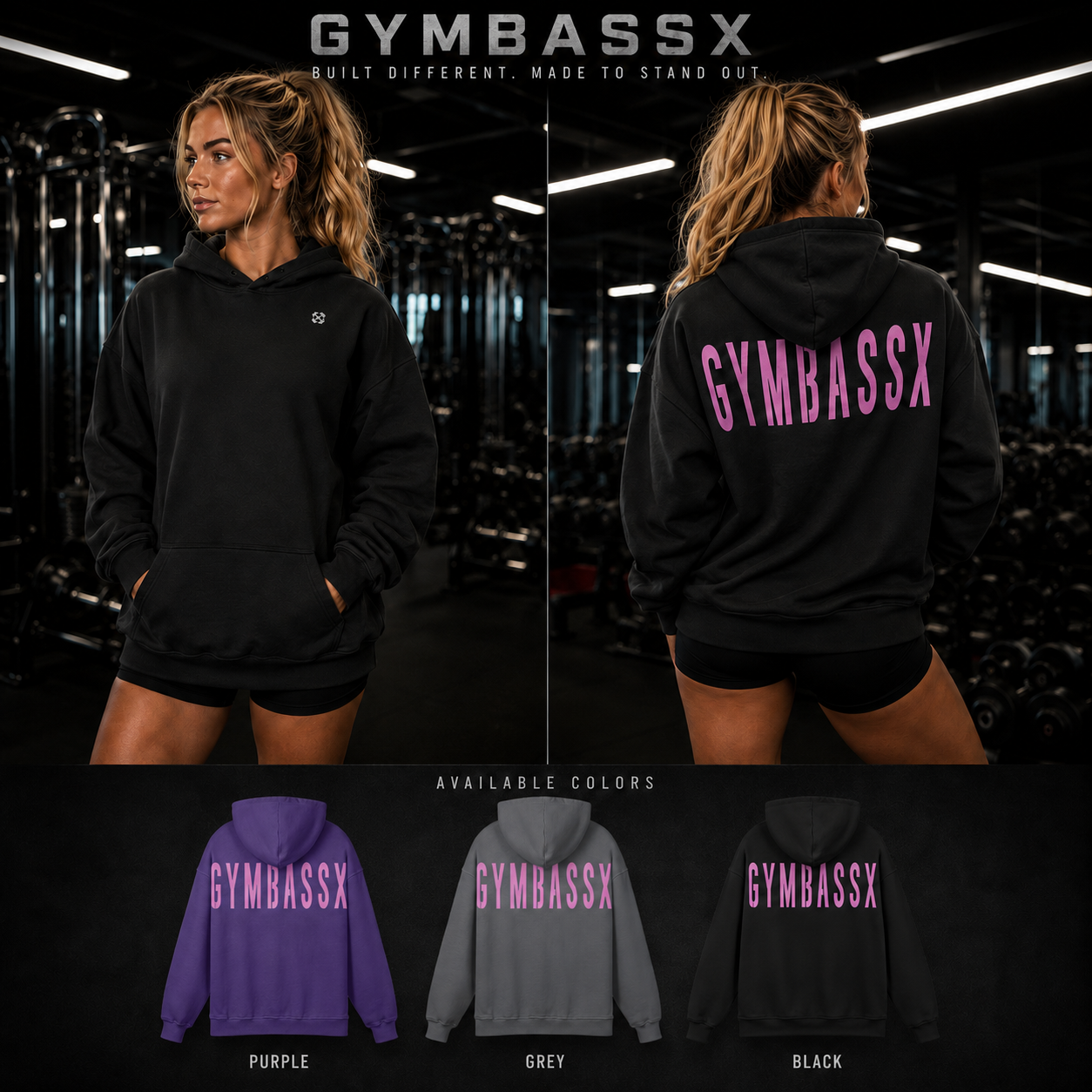 GYMBASSX Rose Phantom Hoodie — Women’s Edition
