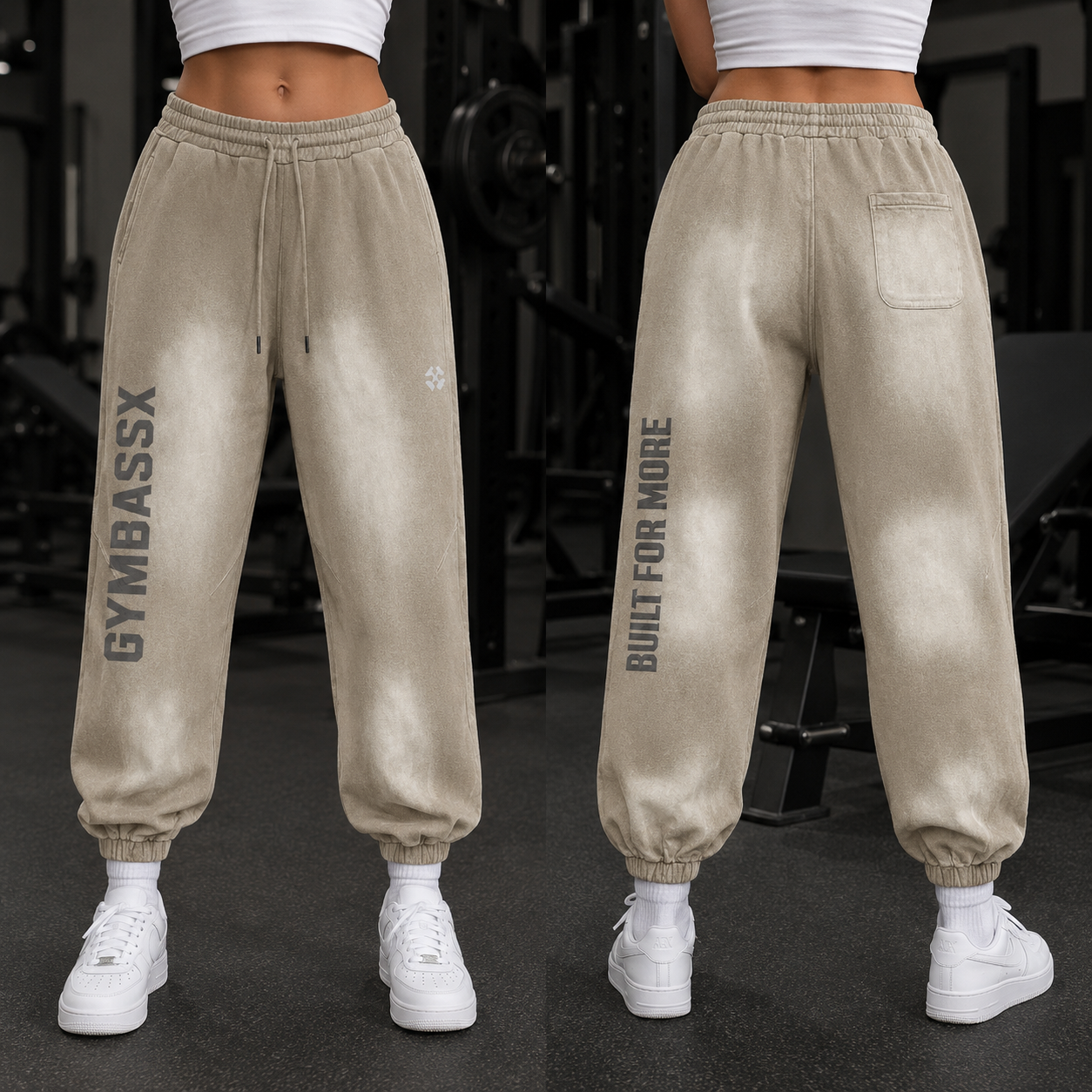 GYMBASSX Shadow Drift Women’s Oversized Sweatpants