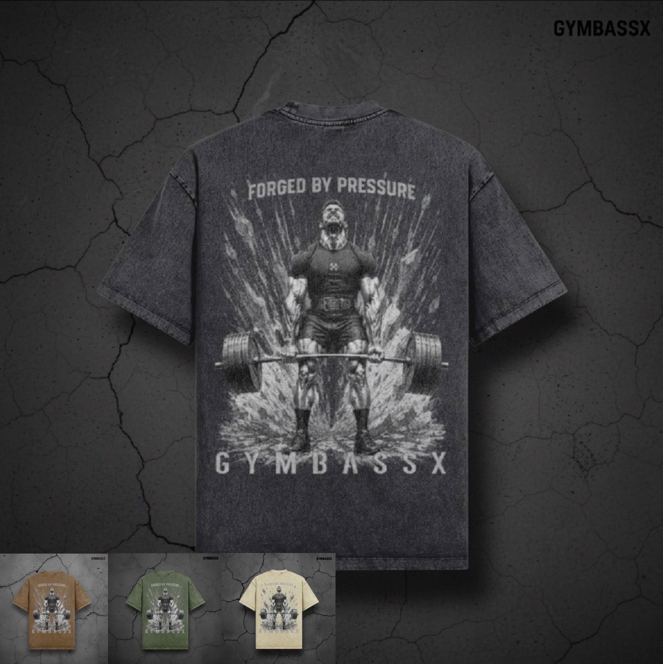 GYMBASSX Men's Forged By Pressure Tee