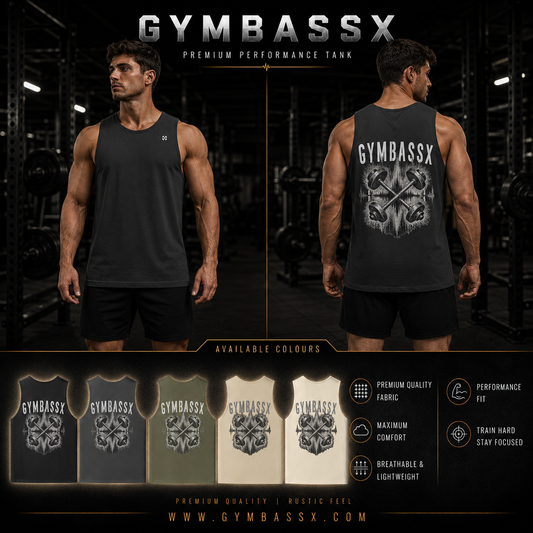 GYMBASSX Longline Loose Oversized Iron Pulse Oversized Men’s Tank