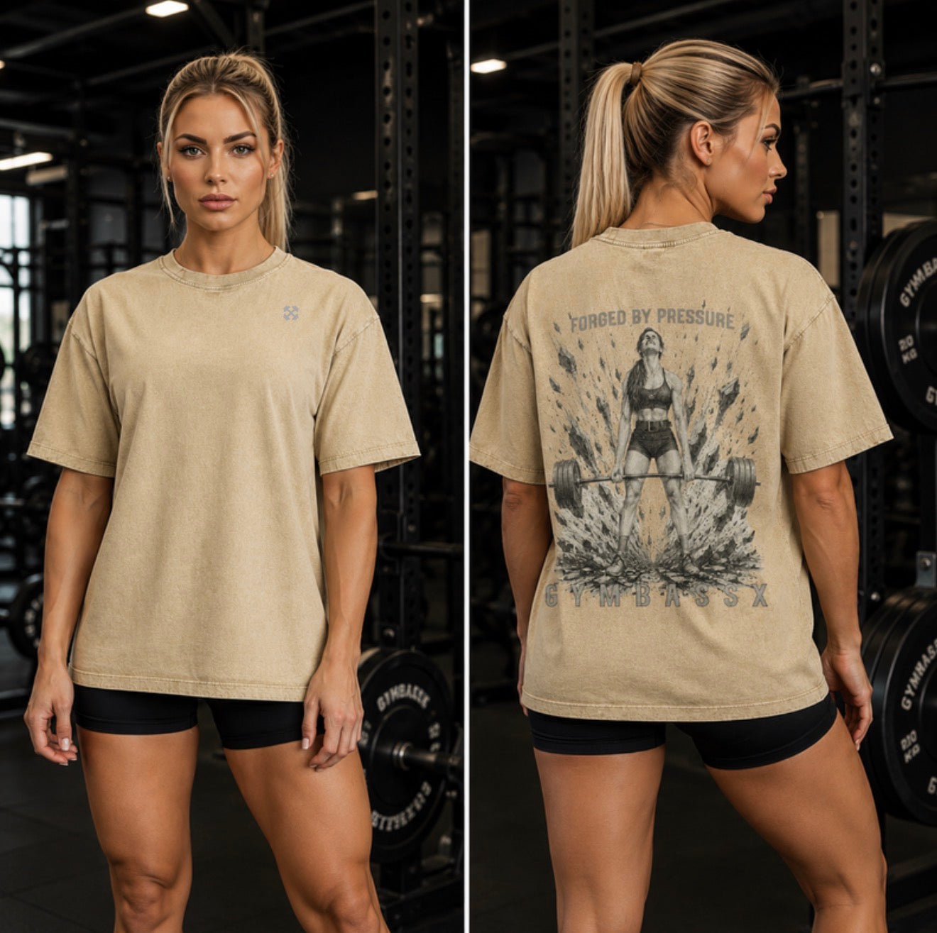 GYMBASSX Women's Forged By Pressure Tee