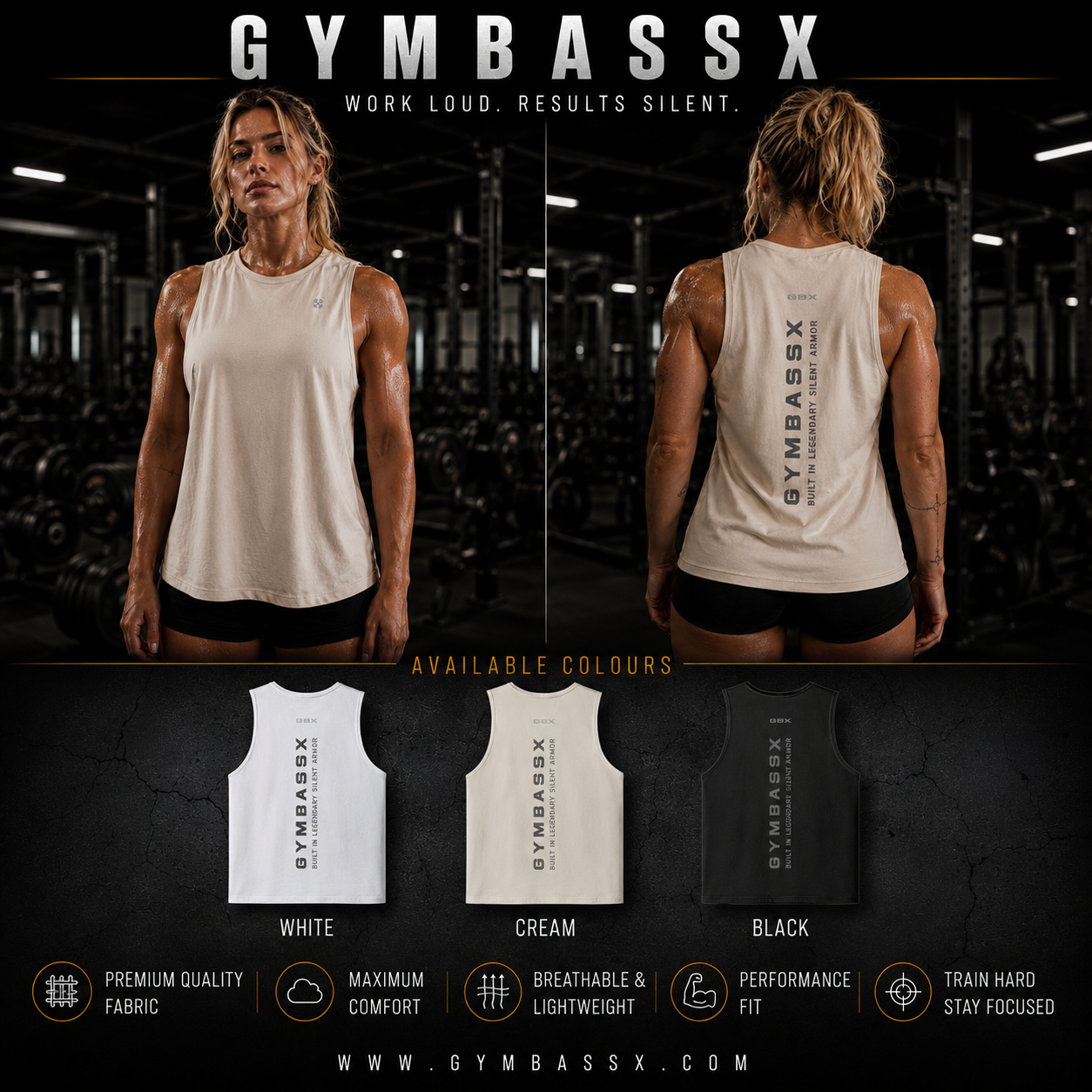 GYMBASSX OVERSIZED Silent Armor Women's Tank