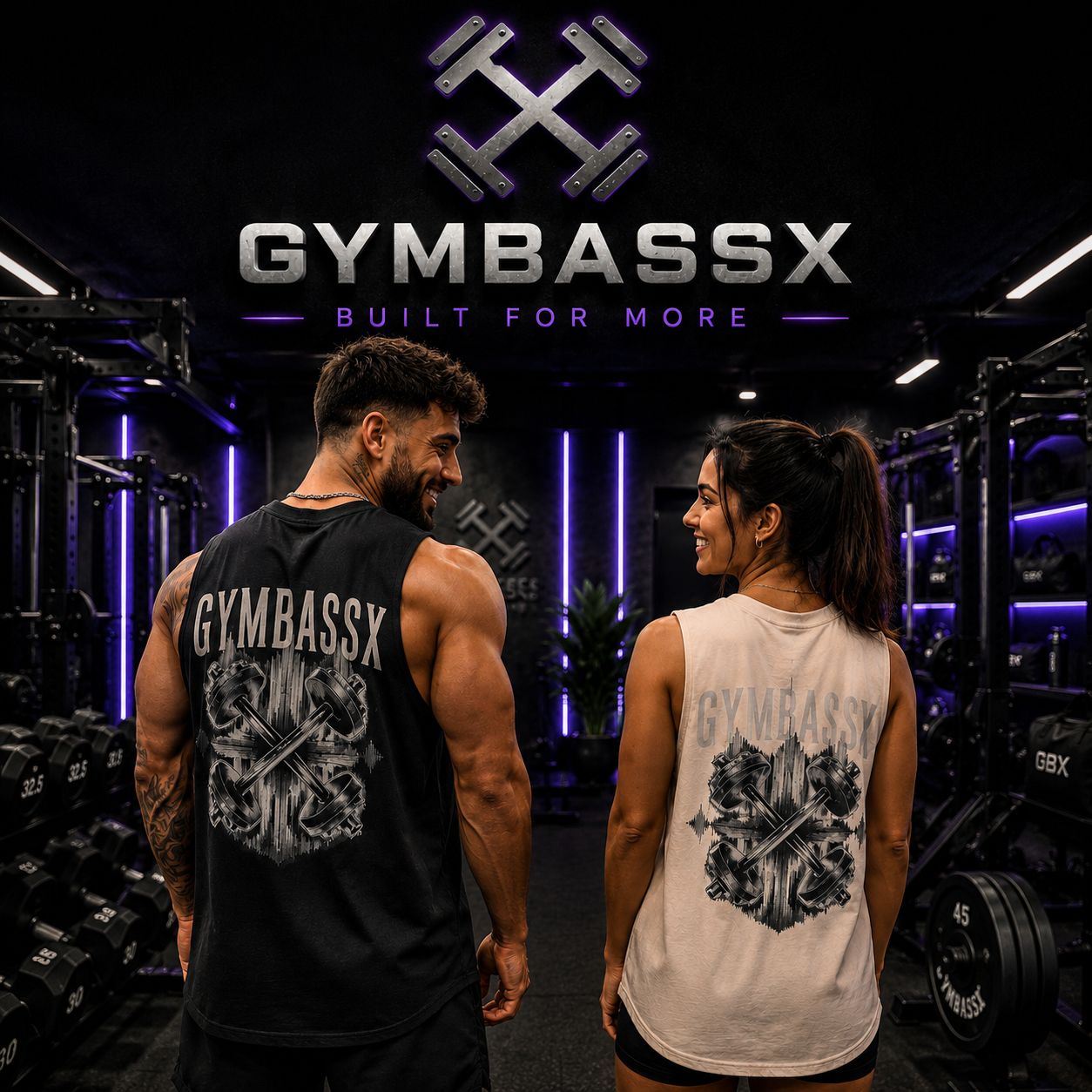 GYMBASSX Iron Pulse Oversized Tank