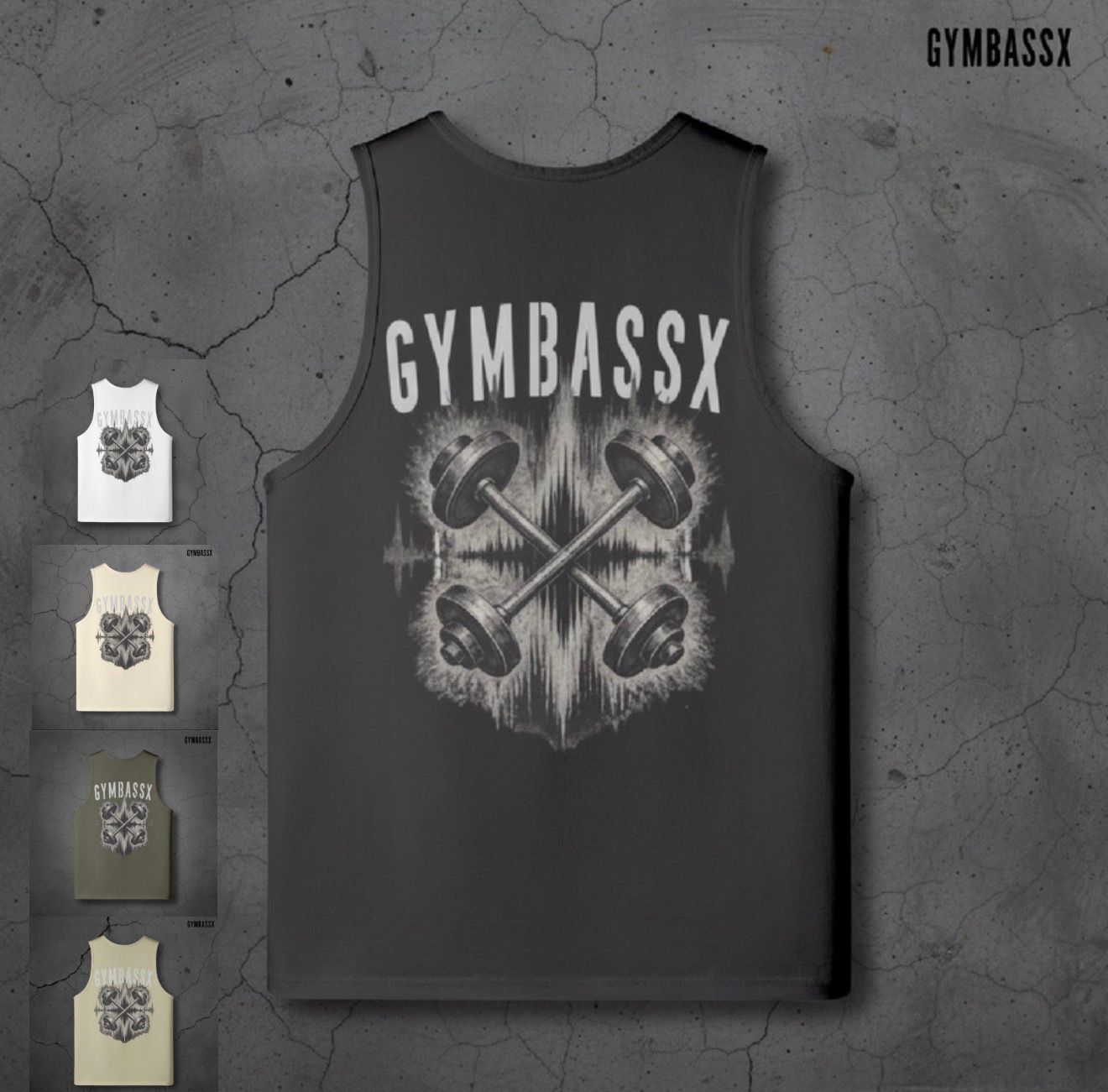 GYMBASSX Iron Pulse Oversized Tank