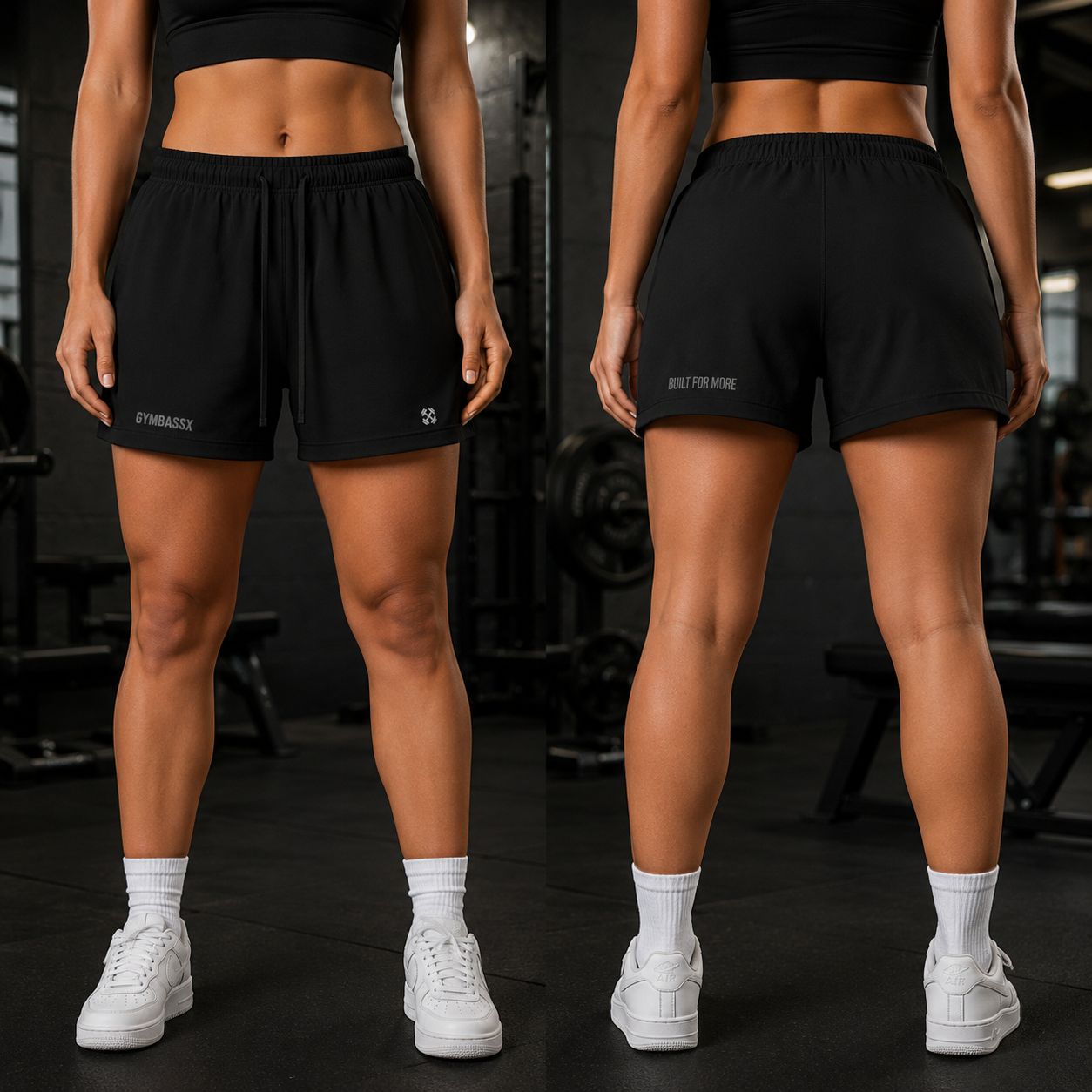 GYMBASSX Built For More Oversized Sweat Shorts