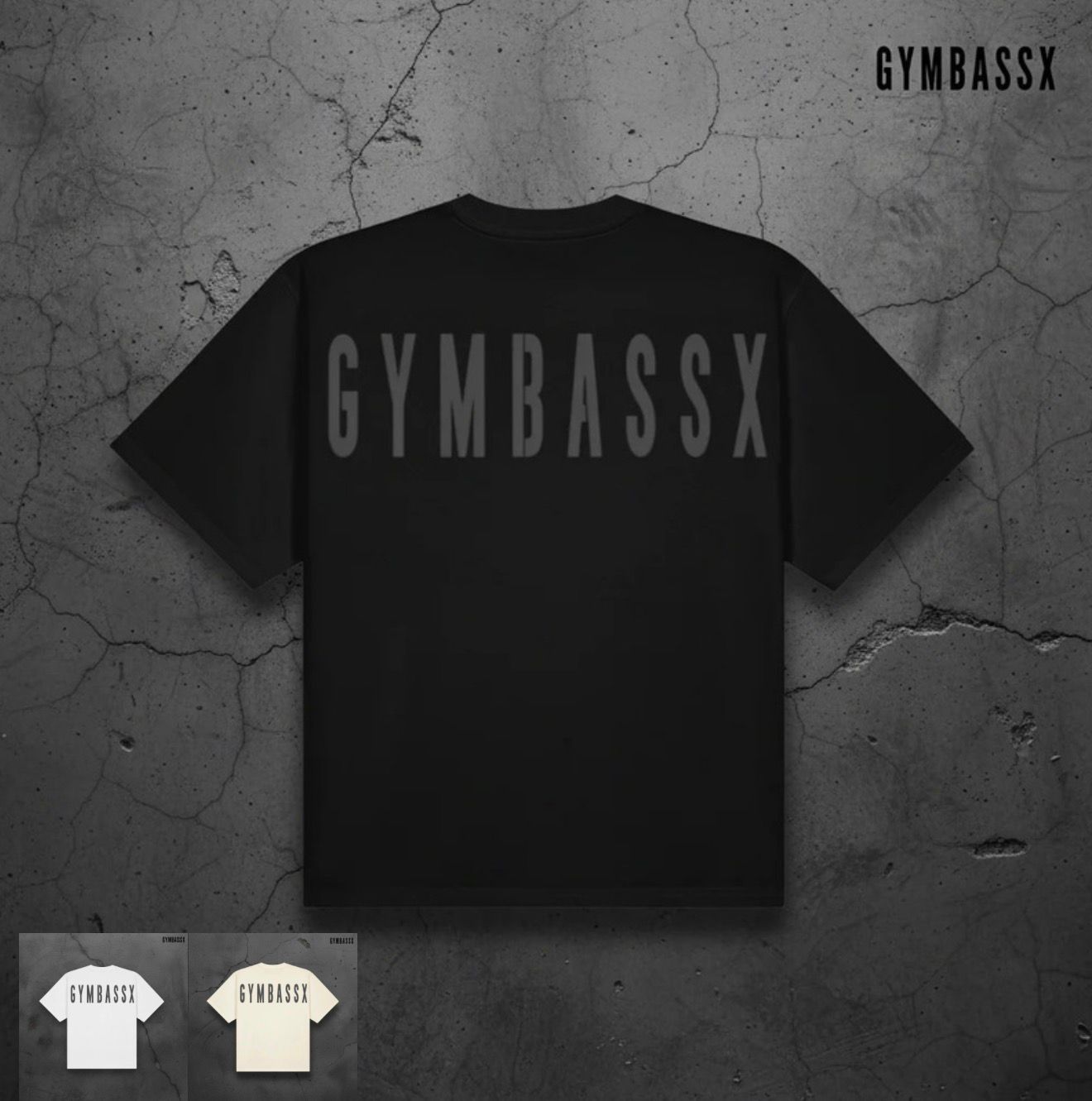 GYMBASSX Noir Oversized Tee