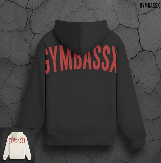 GYMBASSX Crimson Oversized Hoodie