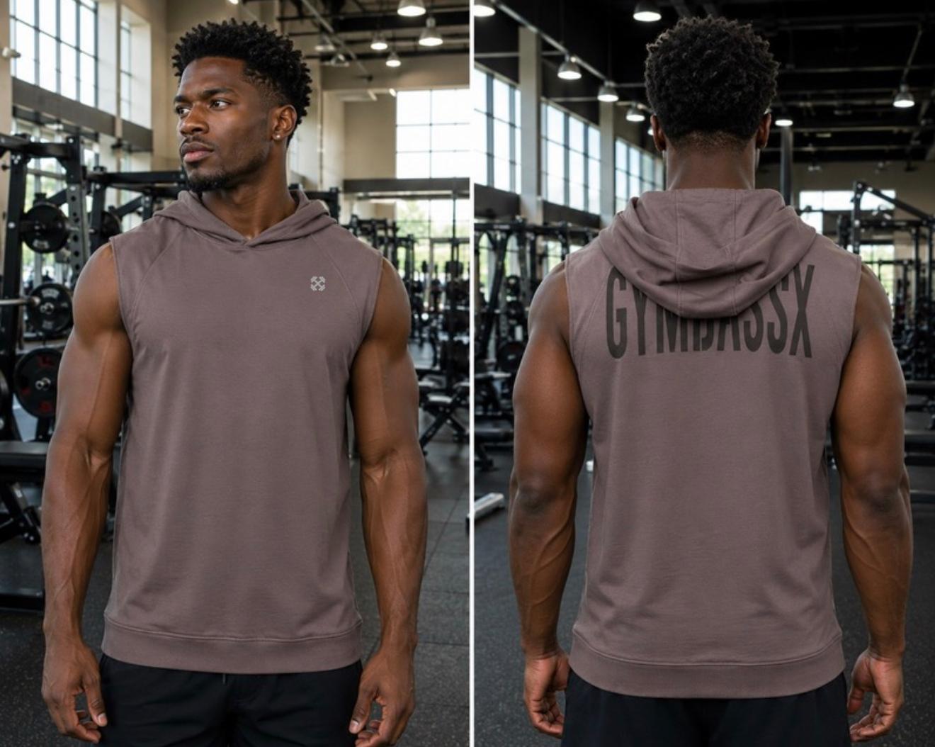 GYMBASSX Shadowcore Sleeveless Hoodie
